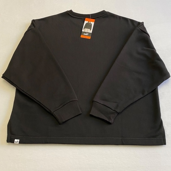 PUMA Ladies' Fleece Crewneck Long Sleeves, XXL, Black, NWT - Picture 6 of 16